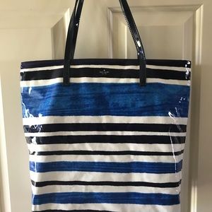 Kate Spade Blue Striped Purse